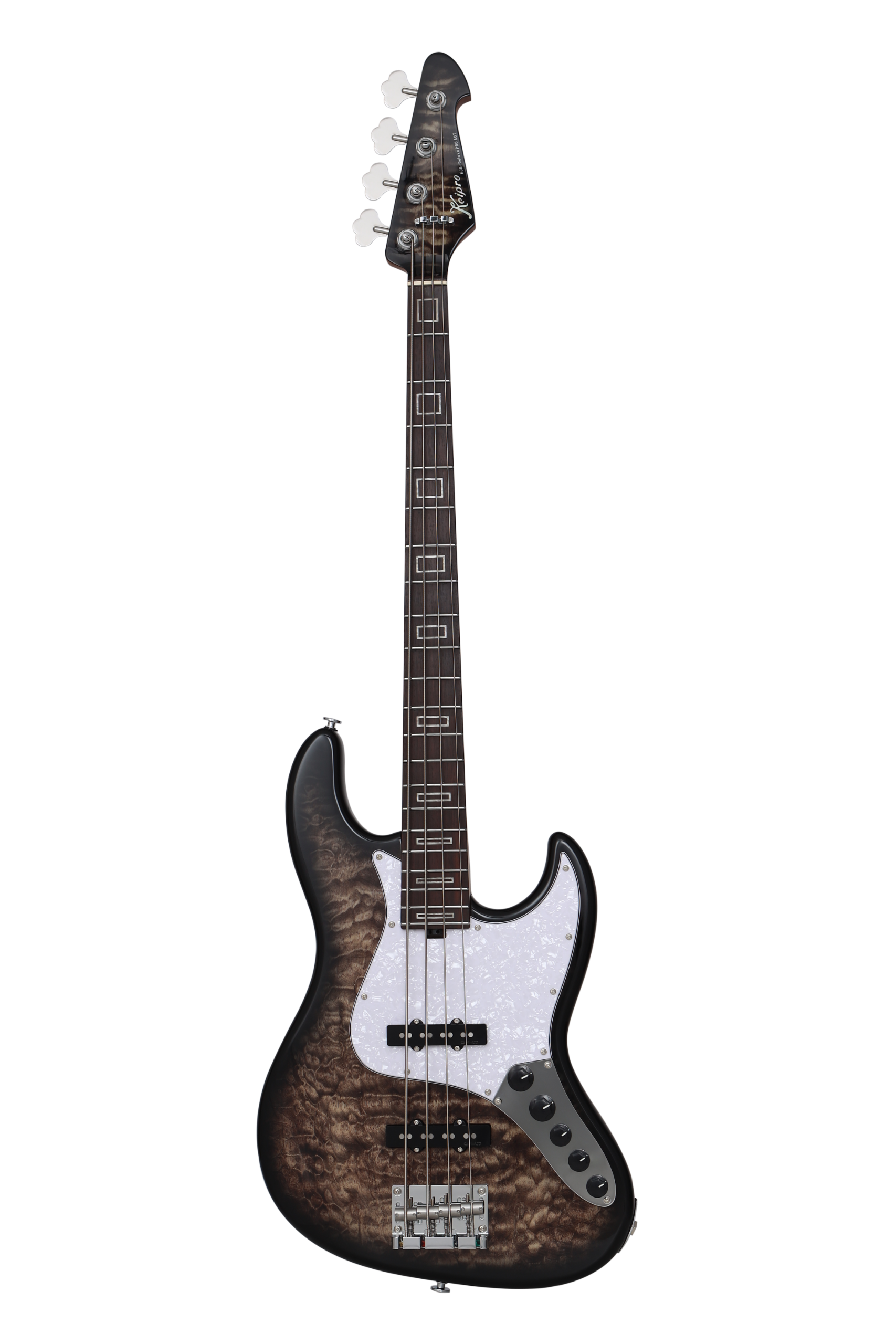 KJB-Deluxe Pro Q-R Act Bass Honey Tea Black